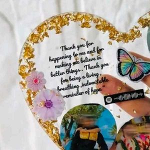 Personalized Heart Photo Showpiece