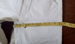 White Basic Bermuda Pant