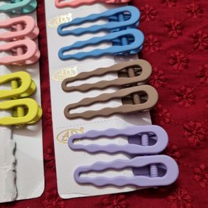 Matte Pastel Wiggly Hair Clips