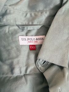 US Polo Assn. Men's Green Button-Up Shirt