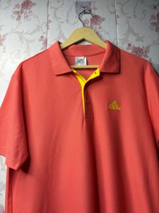 Adidas Men's Coral Polo Shirt - Performance Meets
