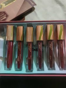 Set of 6 Velvet Matte Lipsticks