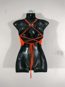 Orange Casual Top (Women's)