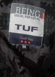 TUP Gray Patterned Button-Down