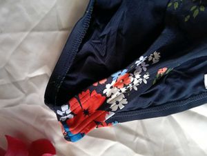 Floral Print Navy Briefs
