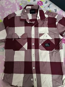 us denim shirt red and white check shir