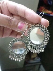 Combo Oxidized Silver Jhumka Earrings