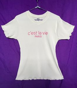 Cream Cute Top