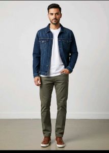 Men's Classic olive green colour pant