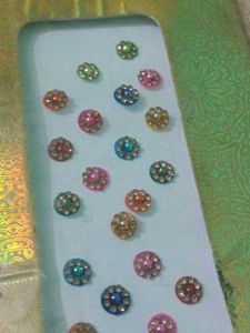 Fancy Bindis - Assorted Colors set of 2