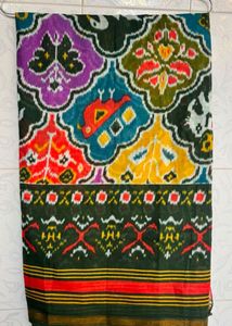 Vibrant Ikat patola  Saree