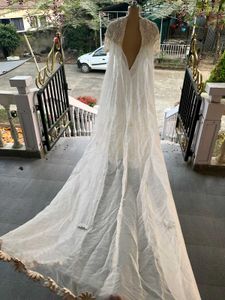 Elegant White Wedding Gown