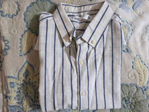 Men's Striped Button-Down Shirt
