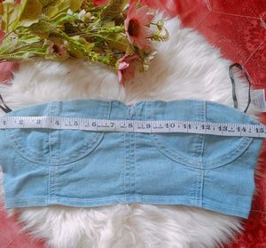 Denim Corset Top