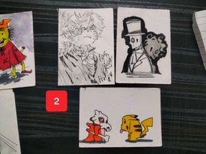 Hand made small artworks, to keep in phone back