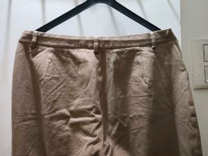 Classic Brown Straight Leg Trousers