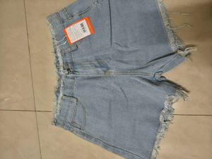Light Wash Denim Shorts