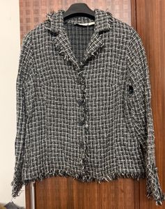 Checkered Tweed Jacket