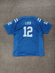 Men's Royal Blue Football Jersey #12