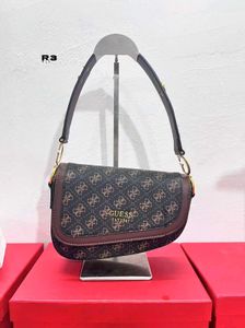 Guess Shoulder Bag Monogram Brown