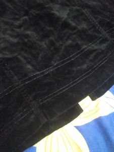 Black Velvet Maxi Skirt