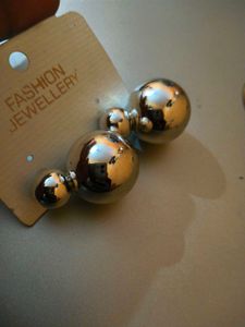 Cute Silver Ball Stud Earrings