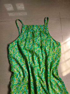 Green Floral Dress