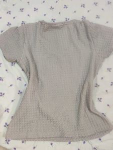 Textured Puff Sleeve Top