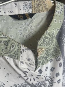 Patchwork Print Kurta