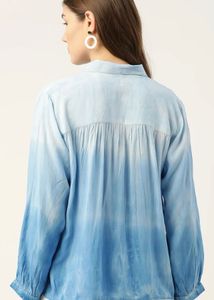Stylish Blue Ombre Shirt