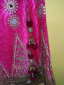 Pink Embroidered Lehenga