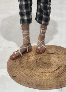 Completely New Lace-Up Gladiator Flats