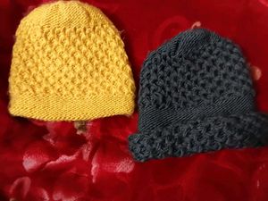 New Cozy Set of Two Knit Beanie Hat