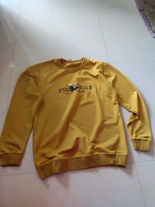 Mustard Yellow Graphic Sweatshirt