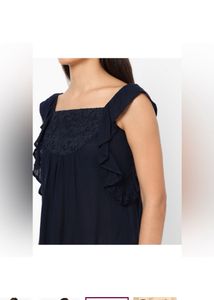 AERO JEANS WOMENSSleeveless Square-Neck Top with L