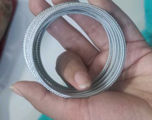 Elegant Set of Silver Bangles