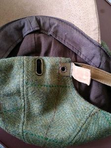 Tweed Baseball Cap with Suede Brim