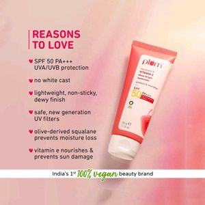 Plum Squalane &amp; Vitamin E Dewy-Bright Sunscreen SP