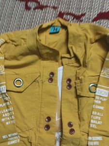 Yellow Printed top girls