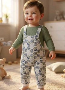 Cute Baby Overalls Outfit
