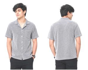 zudio brand  Men's Textured Short Sleeve Shirt