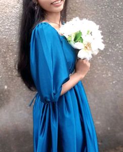 Stunning Teal Off-Shoulder Gown