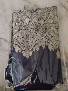 Navy Blue Banarasi Silk Saree