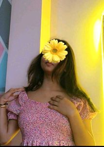 Cute Pink Floral &amp; White Tiered Dresses