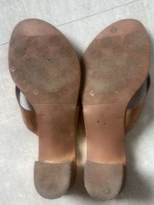 Metro Bronze Thong Sandals