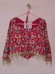 Embroidered Designer red chaniya choli ❤️