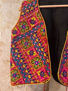 Heavy Embroidered Ethnic Vest, Bust-36/34