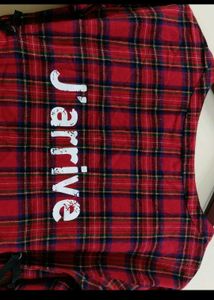 Red Plaid Mini Dress