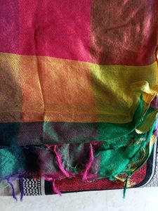 Colorful Silk Blend Dupatta/Scarf