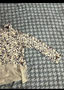 Chic White Printed Tunic Top